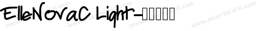 ElleNovaC Light字体转换